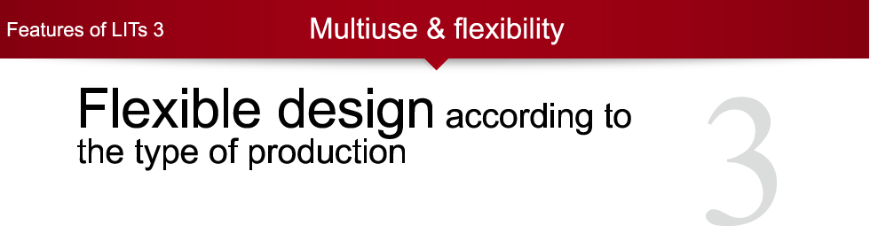 Features of LITs 3:Multiuse and flexibility